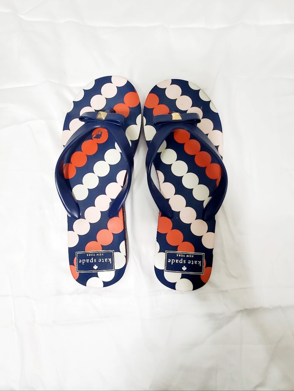 Kate Spade New York Polka Dot Flip-Flops size 5-6